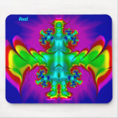 AXEL ~ Zany Hot Red, Green, Blue and Yellow ~ Mousepad (Vorne)