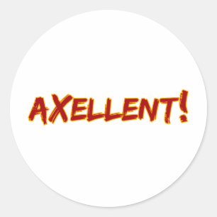 Axellent! Runder Aufkleber