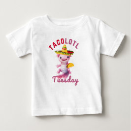 Axelotl Niedlich Taco Dienstag Mexican Axolotl Fun Baby T-shirt