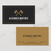 Axes Handyman Woodworker Lumberjack Carpenter Visitenkarte (Vorne/Hinten)