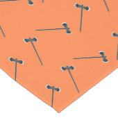 Axes on orange kurzer tischläufer (Ecke)