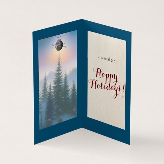 Axial Tilt - Atheist Weihnachtskarten - 25pk Klein (Innenseite)
