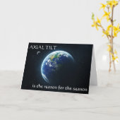 Axiale Neigungs-Winter-Sonnenwende-Karte Karte (Gelbe Blume)