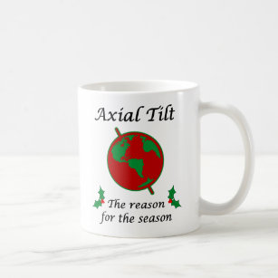 Axialer Neigungs-Grund während der Jahreszeit Kaffeetasse
