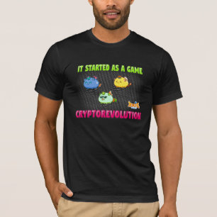 AxieInfinity führt Kryptorevolution-BlackT-Shirt T-Shirt