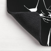 Axiom-man Reverse Black and White Mouse Pad Mousepad (Ecke)