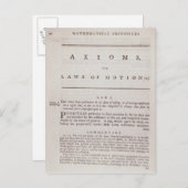 Axiome oder Bewegungsgesetze, aus Band I Postkarte (Vorne/Hinten)
