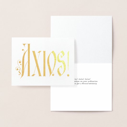 Axios Griechisch-Orthodoxe Koordinierungskarte Folienkarte (Anzeige)