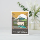 Axis of Yogyakarta Indonesia Travel Postkarte (Stehend Vorderseite)