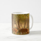 Axishirsch oder Gefleckter Hirsch, Axis axis Kaffeetasse (VorderseiteRechts)