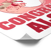 AXLOTL ABSCHLUSS GLÜCKWUNSCH ALOTL AXOLOTL Classic Poster (Ecke)