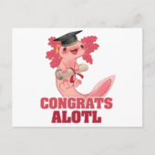 AXLOTL ABSCHLUSS GLÜCKWUNSCH ALOTL AXOLOTL Classic Postkarte (Vorderseite)