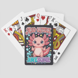 Axo-Lutely Awesome Süßer Axolotl   Spielkarten