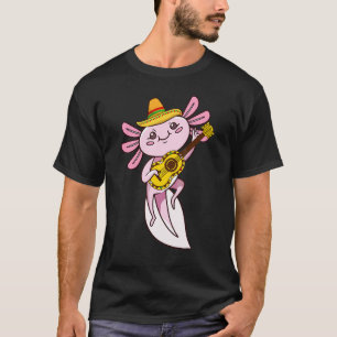 Axolot Cinco De Mayo Mexikanische Gitarre Kinder J T-Shirt