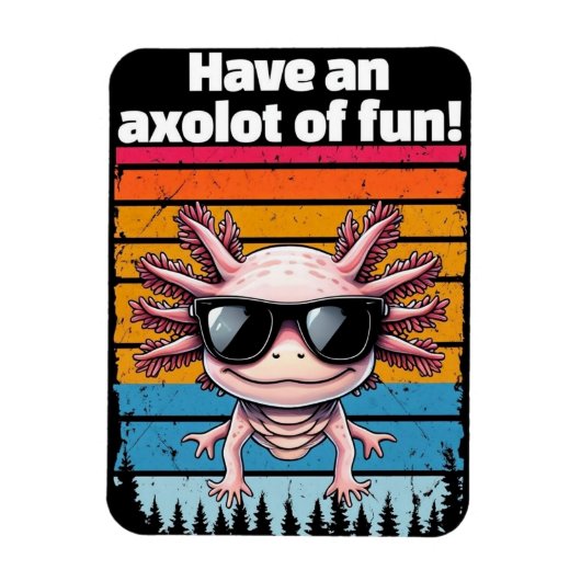 Axolot des Spaßes Magnet - Lustiges Axolotl Meme G (Vertikal)