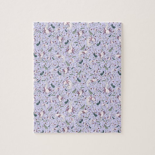 Axolotalen in Lila Puzzle (Vertikal)