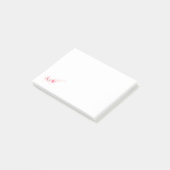 Axoloti Vektor-Cartoon Post-it Klebezettel (angewinkelt)