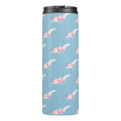 Axoloti Vektor-Cartoon Thermosbecher (Rückseite)