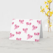 Axolotkarte Karte (Gelbe Blume)