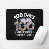 Axolotl 100 Days of School Underwater Adventure Sm Mousepad (Mit Mouse)