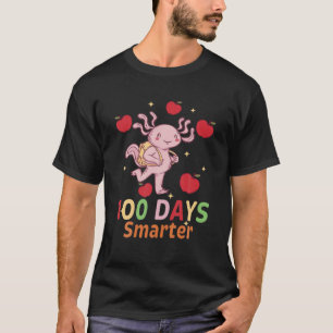Axolotl 100 Tage schlauer mit Stift, Walking Fisch T-Shirt