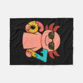 Axolotl 67 Meme Six Seven Funny Ice Cream Drip Fleecedecke (Vorderseite (Horizontal))