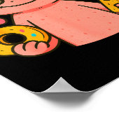 Axolotl 67 Meme Six Seven Funny Ice Cream Drip  Poster (Ecke)