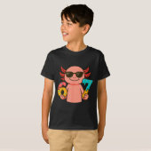 Axolotl 67 Meme Six Seven Funny Ice Cream Drip  T-Shirt (Vorne ganz)