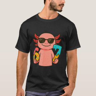 Axolotl 67 Meme Six Seven Lustiges Eis Drip T-Shirt
