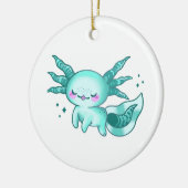 Axolotl Adorable Niedlicher Cartoon wie Keramik Ornament (Links)