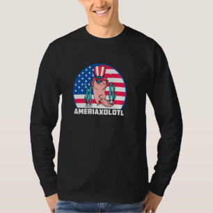 Axolotl Ameriaxolotl Usa Flag Juli 4. Pullover