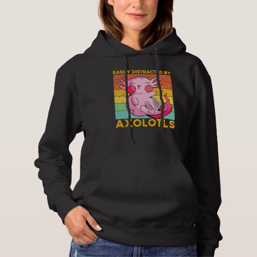 Axolotl Amphibian Sayings 4 Hoodie (Vorderseite)