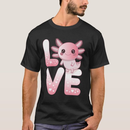 Axolotl Animals Kawaii Axolotls Lovers Cute Axolot T-Shirt (Vorderseite)