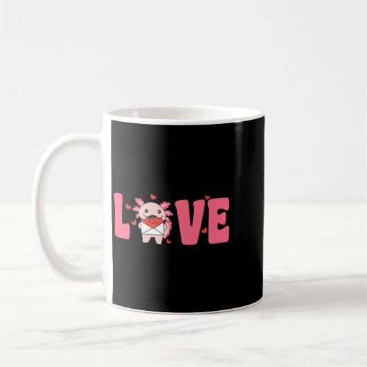 Axolotl Animals With Hearts Love Premium Tri-blend Kaffeetasse (Links)