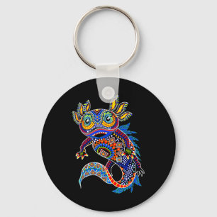 Axolotl Art Aztec Mexican Salamander Mexico Cinco Schlüsselanhänger