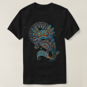 Axolotl Art Aztec Mexikanischer T - Shirt (Design vorne)