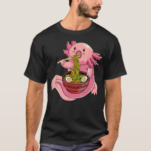 Axolotl aß Ramen Noodle für Mädchen Teenager T-Shirt