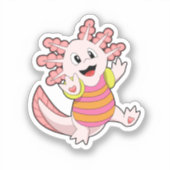 Axolotl Aufkleber (Vorderseite)