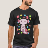 Axolotl Autism Awareness Puzz;E Water T-Shirt (Vorderseite)
