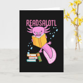 Axolotl, Axolotl snaxalotl, Axolotls Karte (Gelbe Blume)