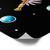 Axolotl Aztec Warrior Poster (Ecke)