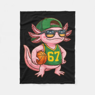 Axolotl Basketball 67 Gen Alpha Slang Srts Männer Fleecedecke