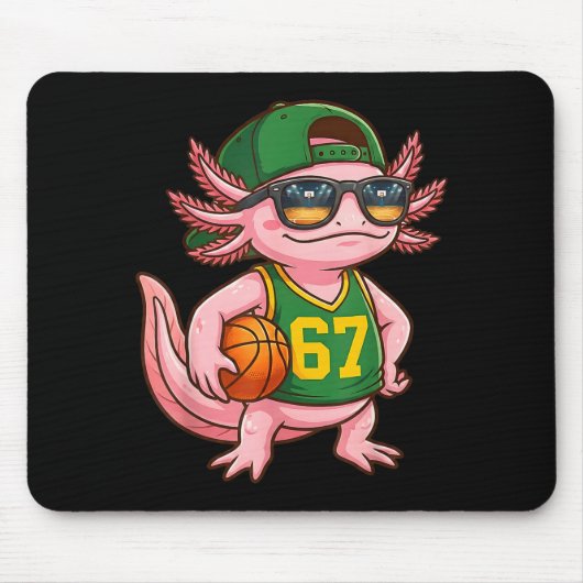 Axolotl Basketball 67 Gen Alpha Slang Srts Men Boy Mousepad (Vorne)