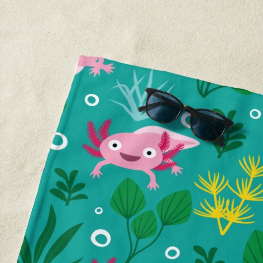 Axolotl Beach Handtuch (Beispiel)