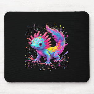 Axolotl Beautiful Colorful Art Niedlich Kawaii Axo Mousepad