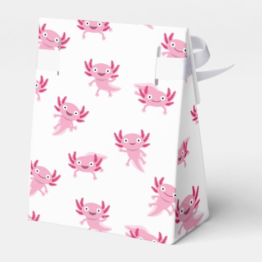 Axolotl-Bevorzugung-Box Geschenkschachtel (Rückseite)