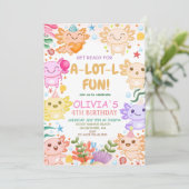 Axolotl Birthday Einladung (Stehend Vorderseite)