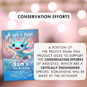 Axolotl Birthday Einladung Neon Boy Axolotl Party