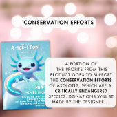 Axolotl Birthday Einladung Neon Boy Axolotl Party