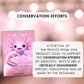 Axolotl Birthday Invitation Girl Pink Axolotl Part Einladung